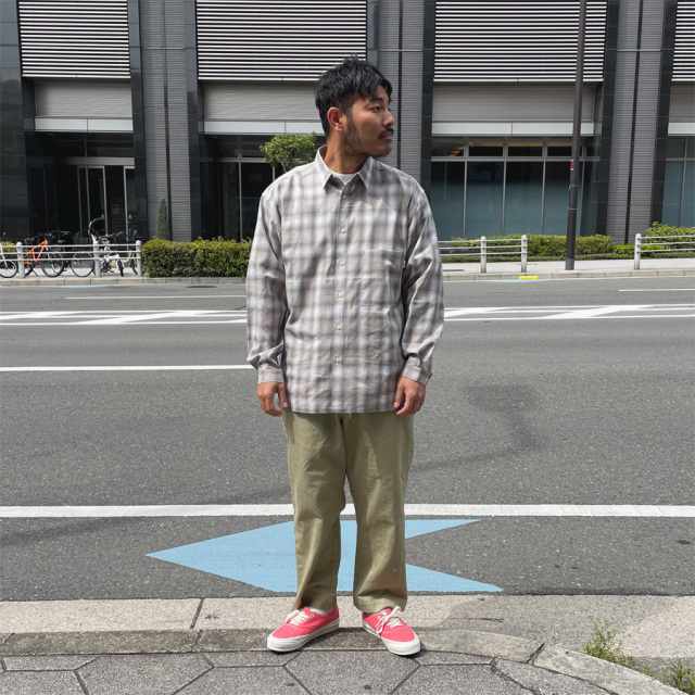 WAX(ワックス) / オンブレチェックシャツ / Ombre check shirts
