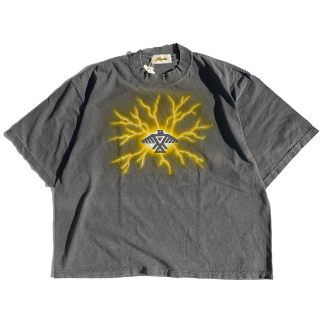 NASNGWAM,ナスングワム,半袖Tシャツ,日本製,サンダー,雷,ヴィンテージ