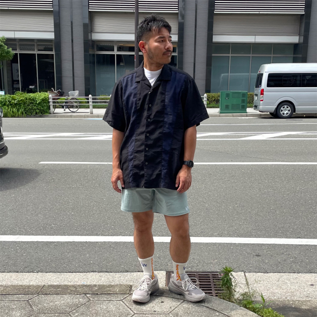 WAX(ワックス) / リネンシャツ / LINEN SHIRTS - BLACK / WX-0424