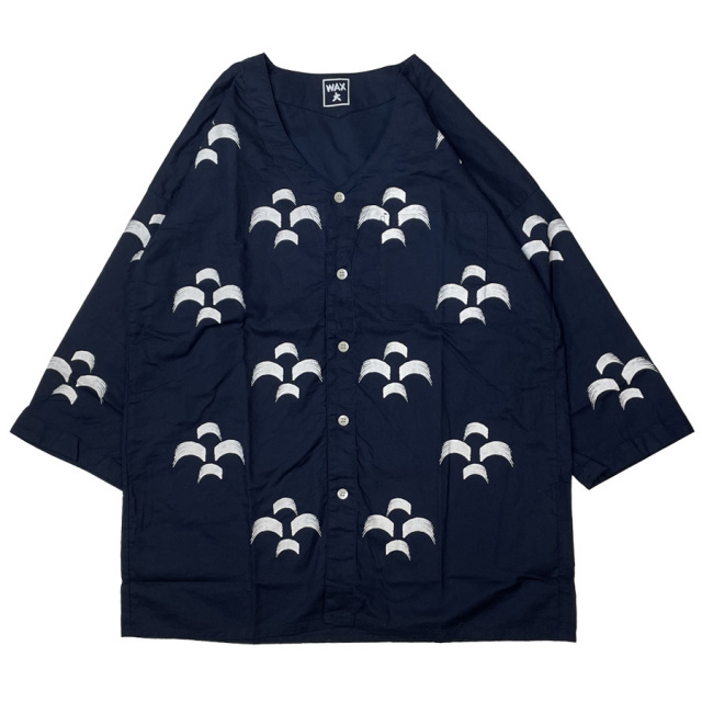 WAX 鯉口シャツ WAX ( ワックス ) 鯉口シャツ KOIKUCHI-SHIRTS “ 青海波 ” WX