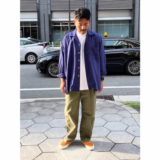 WAX(ワックス) / オープンカラーシャツ / WOOL MIX OPEN COLLAR SHIRTS