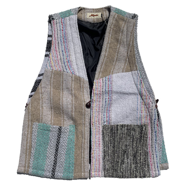 NASNGWAM (ナスングワム) / ベスト リメイク / PUEBLO VEST - size M