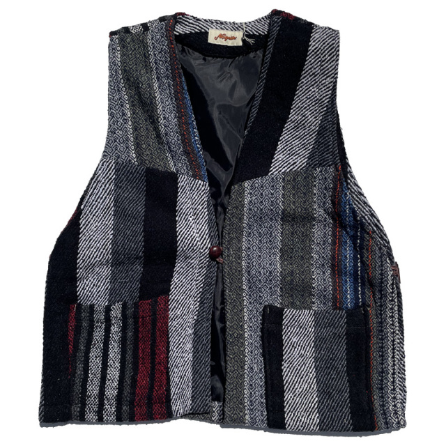 NASNGWAM (ナスングワム) / ベスト リメイク / PUEBLO VEST - size L