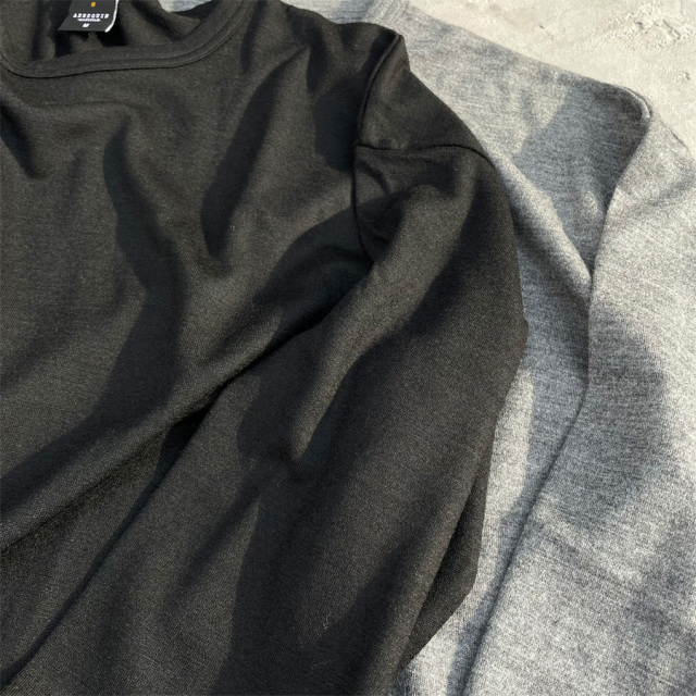 AXESQUIN,アクシーズクイン,長袖Tシャツ,ロンT,メリノウール,ベーシック