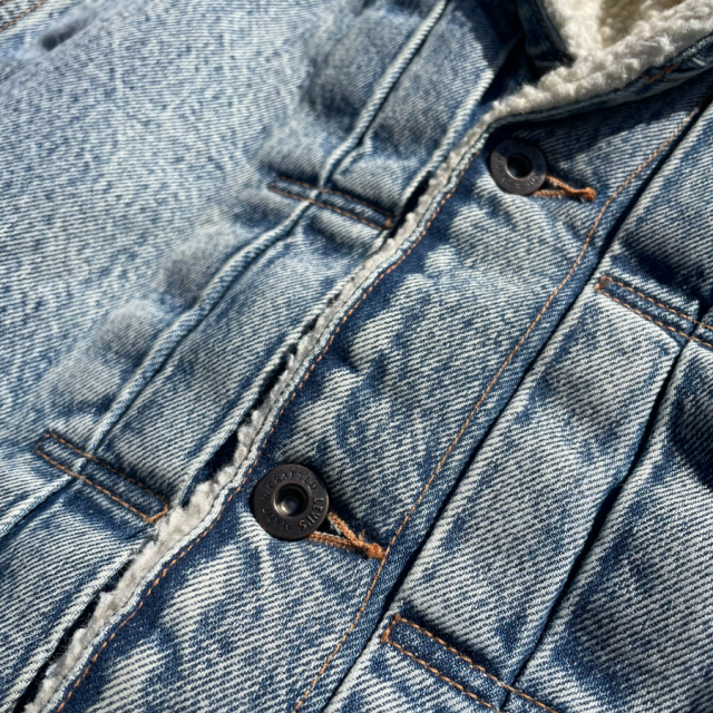 LEVI'S リーバイス / 裏ボアデニムジャケット / WIDE CRAFT DENIM