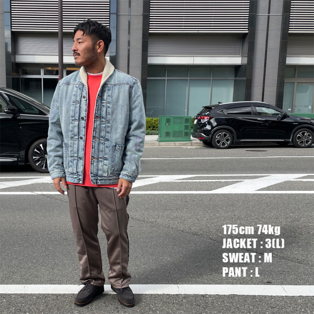 LEVI'S リーバイス / 裏ボアデニムジャケット / WIDE CRAFT DENIM