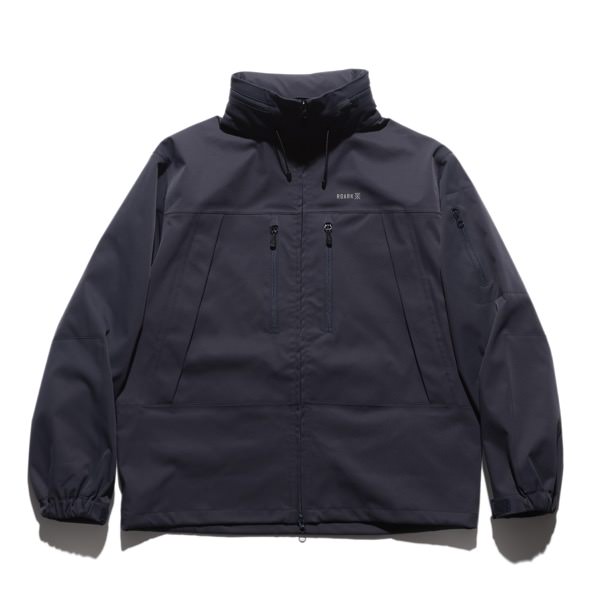 ROARK（ロアーク）CARAVANJACKETブラックRJJ1154。防水・撥水性を備えた高機能シェルジャケット。