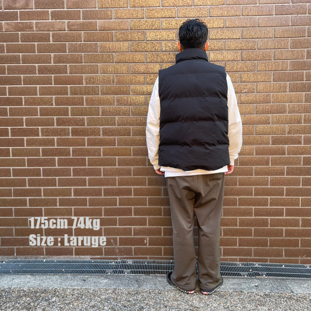 WAX(ワックス) / 中綿ベスト / URBAN VEST II - BLACK / WX-0466