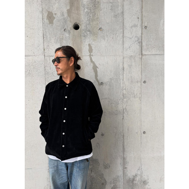 WAX thm フェイクスエードコーチジャケット WAX(ワックス) / コーチジャケット / FAKE SUEDE COACH JACKET - BROWN