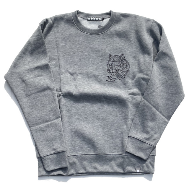 PLAYDESIGN,プレイデザイン,P01,プレイ,PLAY,スウェット,クルーネック,パーカー,トレーナー,裏起毛,スケート,スノボー