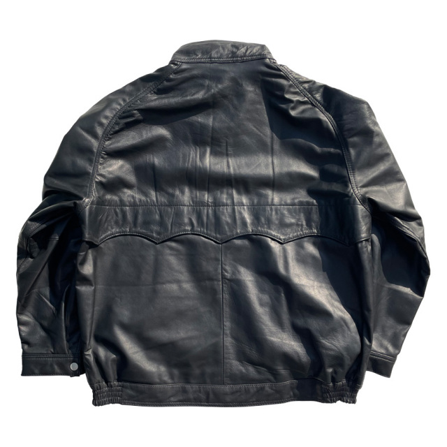 Nasngwam ナスングワム ラムレザージャケット 羊革 ブラック 中古・古着通販】Nasngwam (ナスングワム) レザージャケット ブラック