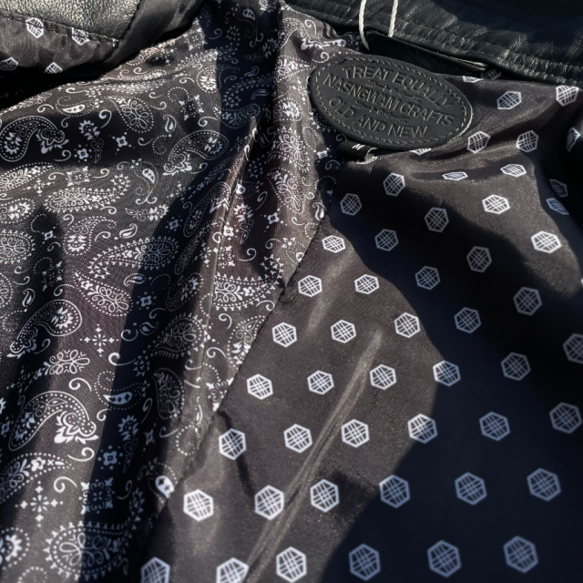 NASNGWAM,ナスングワム,ジャケット,レザー,リメイク,メンズ