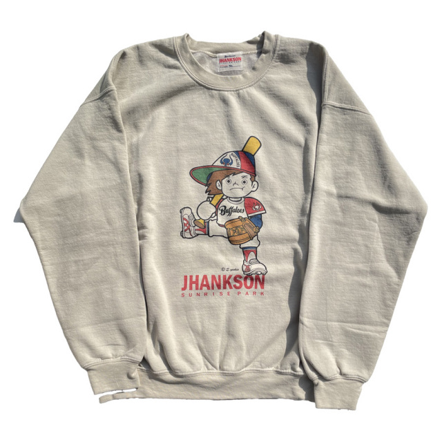 JHANKSON,ジャンクソン,スウェットクルーネック,トレーナー,BUFFAKUN,バッファ君,近鉄バファローズ