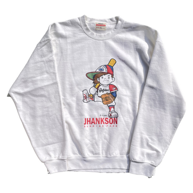 JHANKSON,ジャンクソン,スウェットクルーネック,トレーナー,BUFFAKUN,バッファ君,近鉄バファローズ