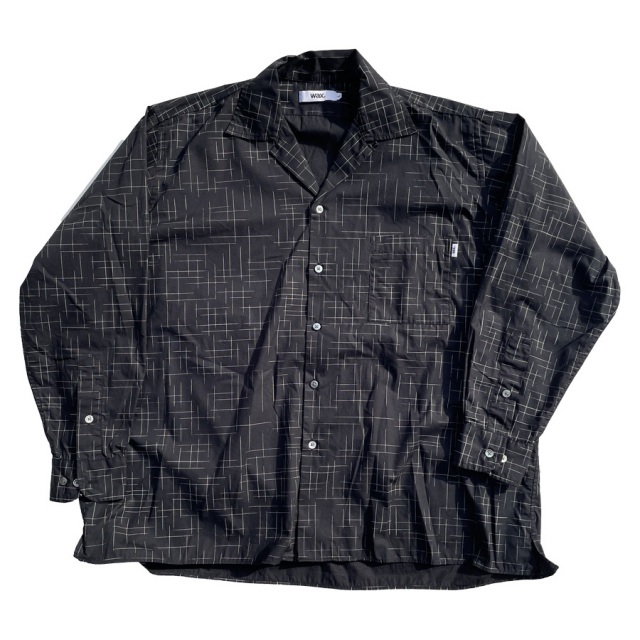 WAX(ワックス) / 長袖オープンカラーシャツ / FADE CHECK OPEN SHIRTS