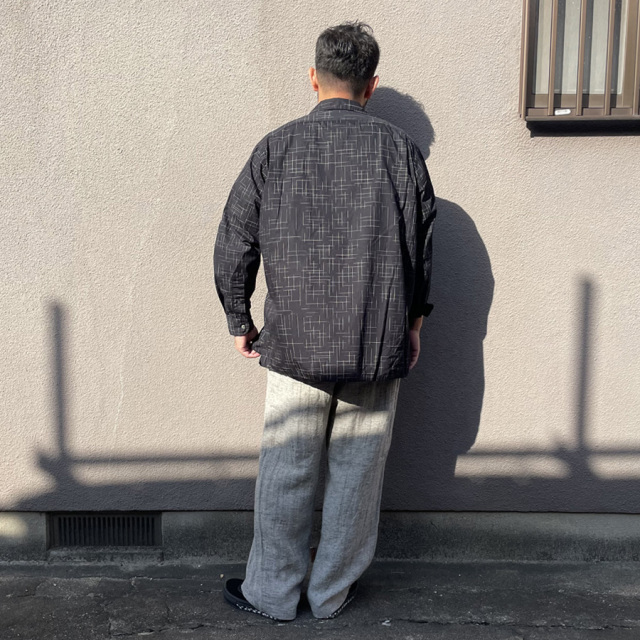 WAX(ワックス) / 長袖オープンカラーシャツ / FADE CHECK OPEN SHIRTS