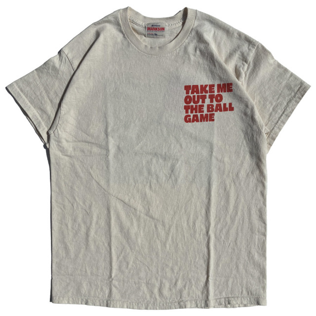 JHANKSON（ジャンクソン） / 半袖Tシャツ / BALL PARK TEE - NATURAL