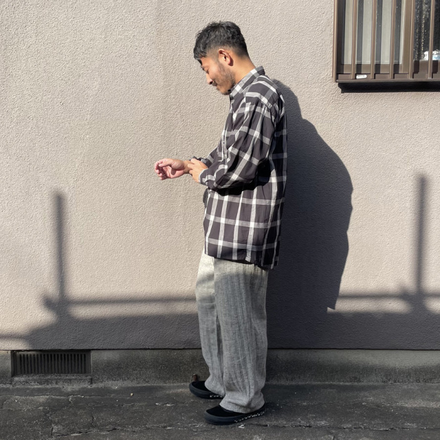 THM,THEHARDMAN,ザハードマン,WAX,ワックス,リネンイージーパンツ
