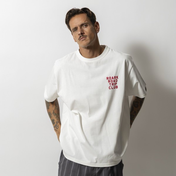 ROARK,ロアーク,Tシャツ,半袖,ドライ,RTJF1220WHT,大阪,取扱,店舗