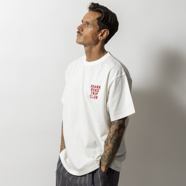 ROARK,ロアーク,Tシャツ,半袖,ドライ,RTJF1220WHT,大阪,取扱,店舗