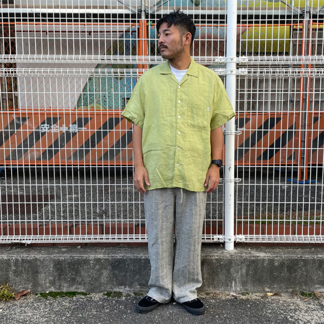 THM,THEHARDMAN,ザハードマン,WAX,ワックス,リネンシャツ,半袖シャツ
