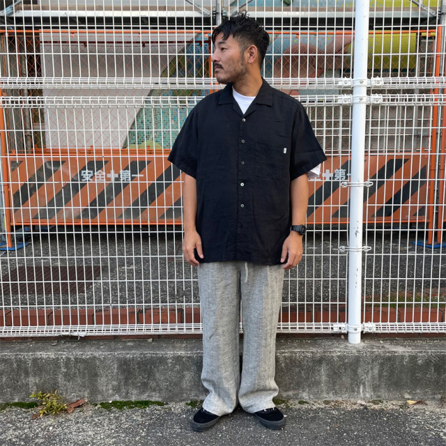 THM,THEHARDMAN,ザハードマン,WAX,ワックス,リネンシャツ,半袖シャツ