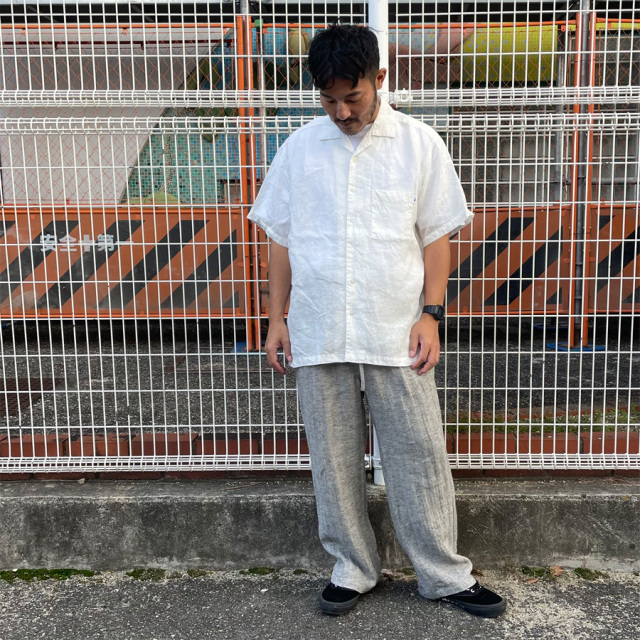 THM,THEHARDMAN,ザハードマン,WAX,ワックス,リネンシャツ,半袖シャツ