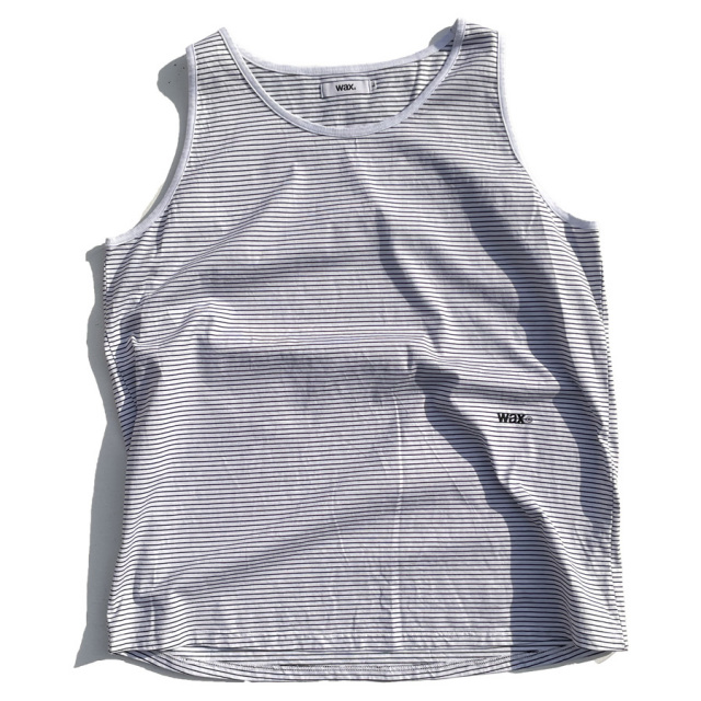 WAX(ワックス) / タンクトップ / PIN STRIPE TANK TOP - WHITE / WX