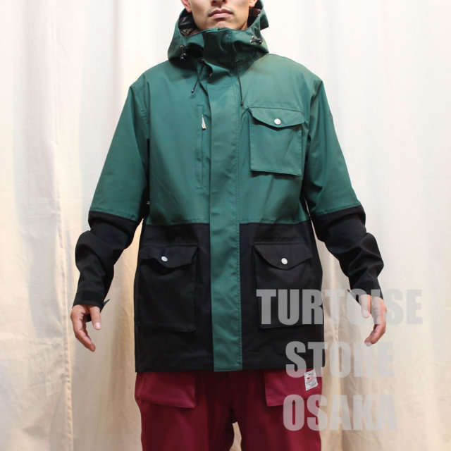 15 16 15 16 Turtoise タータス スノーウェア 2layer 2レイヤージャケット Rock Green X Black