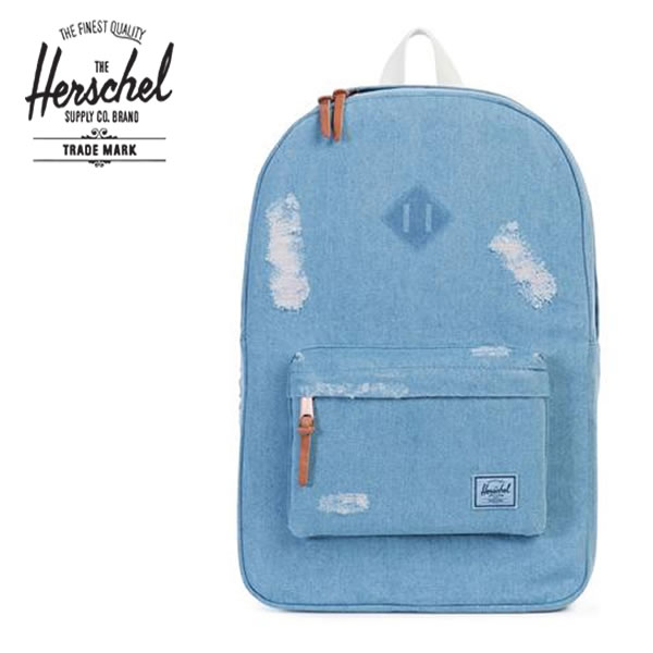 denim herschel backpack