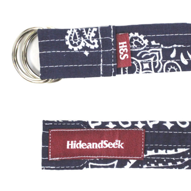 HIDE AND SEEK(ハイドアンドシーク)/ ベルト / BANDANNA BELT - NAVY