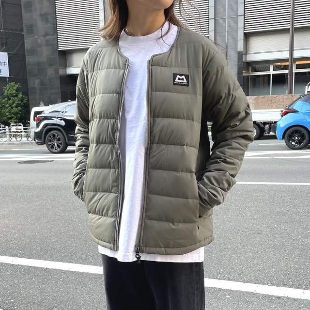 MOUNTAIN EQUIPMENT(マウンテンイクイップメント)/ 撥水インナーダウンジャケット /STRETCH DOWN CARDIGAN -  DUSTY OLIVE /427168