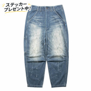 LIBERAIDERS,リベレイダース,デニムサルエルパンツ,ジーンズ,ペイント,メンズ,アメカジ,新作