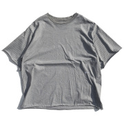 WAX,ワックス,THM,半袖Tシャツ,ロゴ,シンプル,カットオフ,ピンストライプ,定番