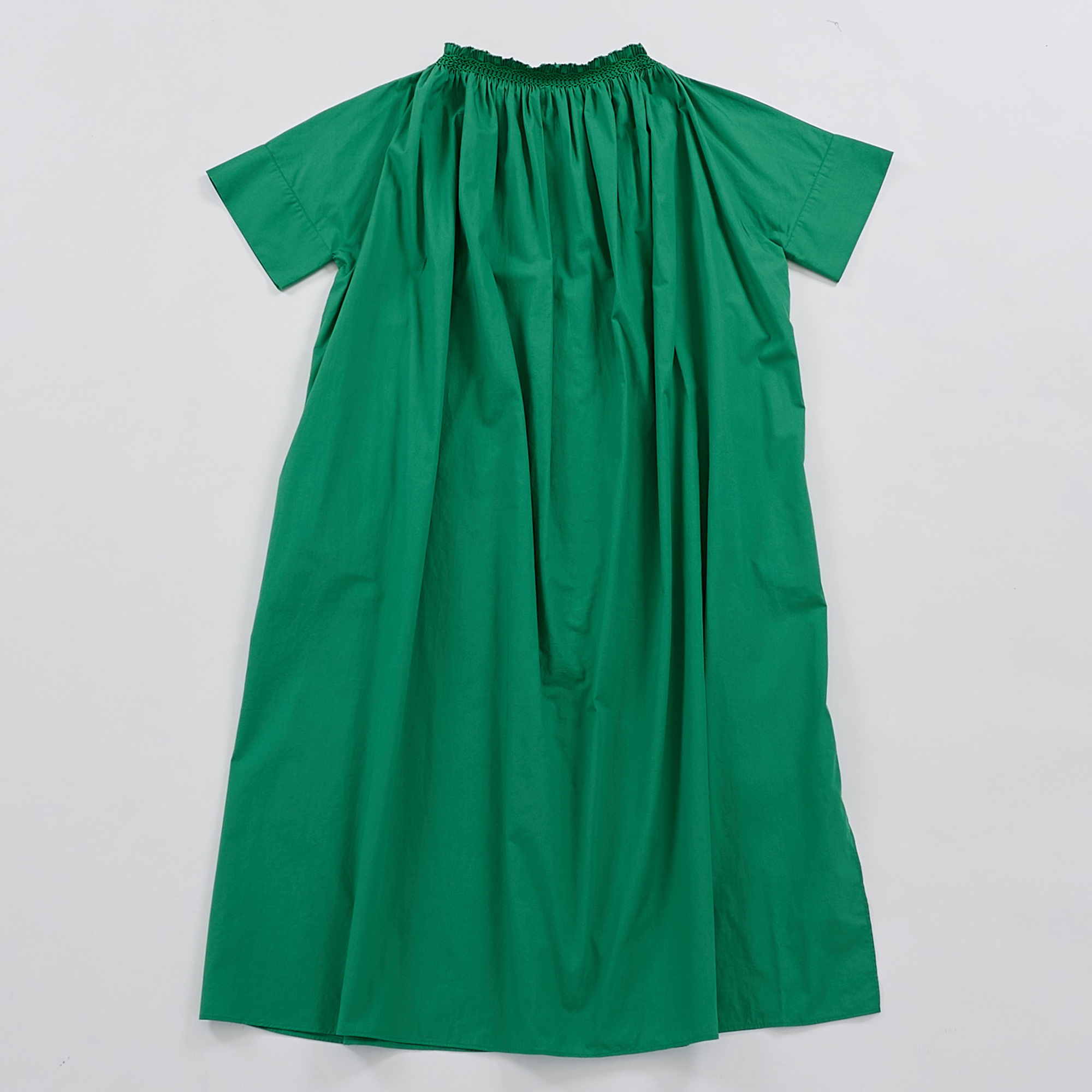 コットンキャンブリックフリルカラーワンピース【0623PT-63107】