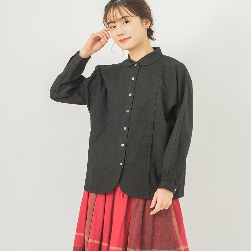 コットンドルマンスリーブブラウス