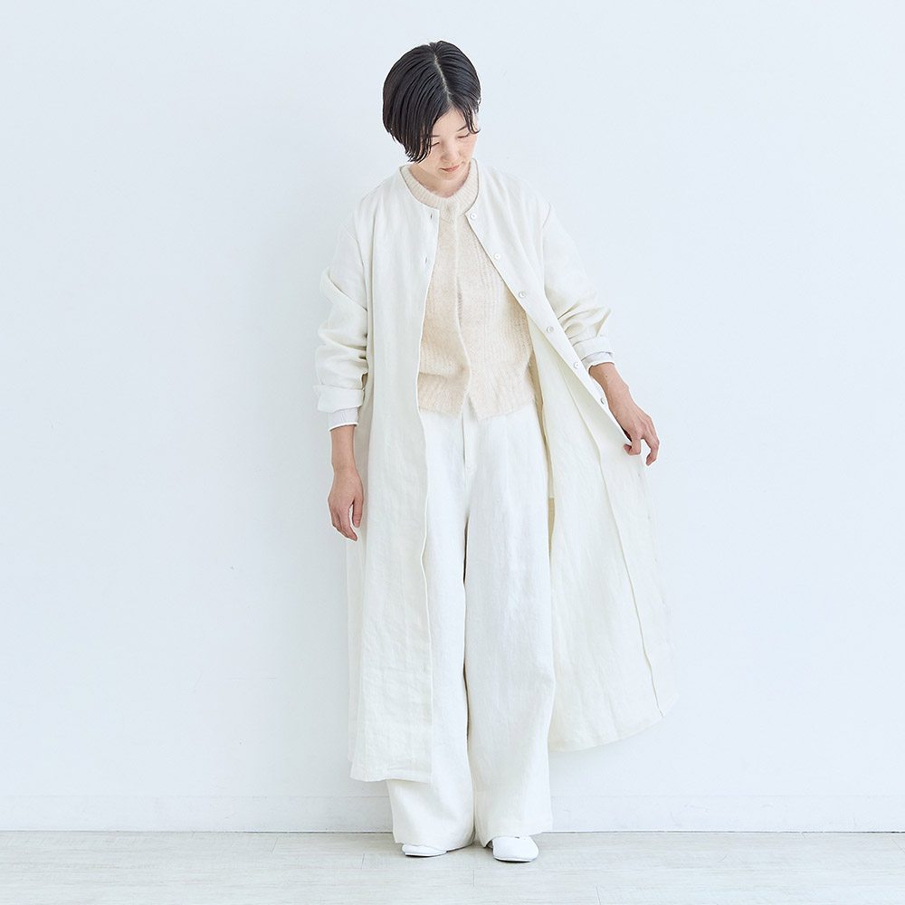 erikaさんコラボ】リネンデニムコートワンピース｜再販売