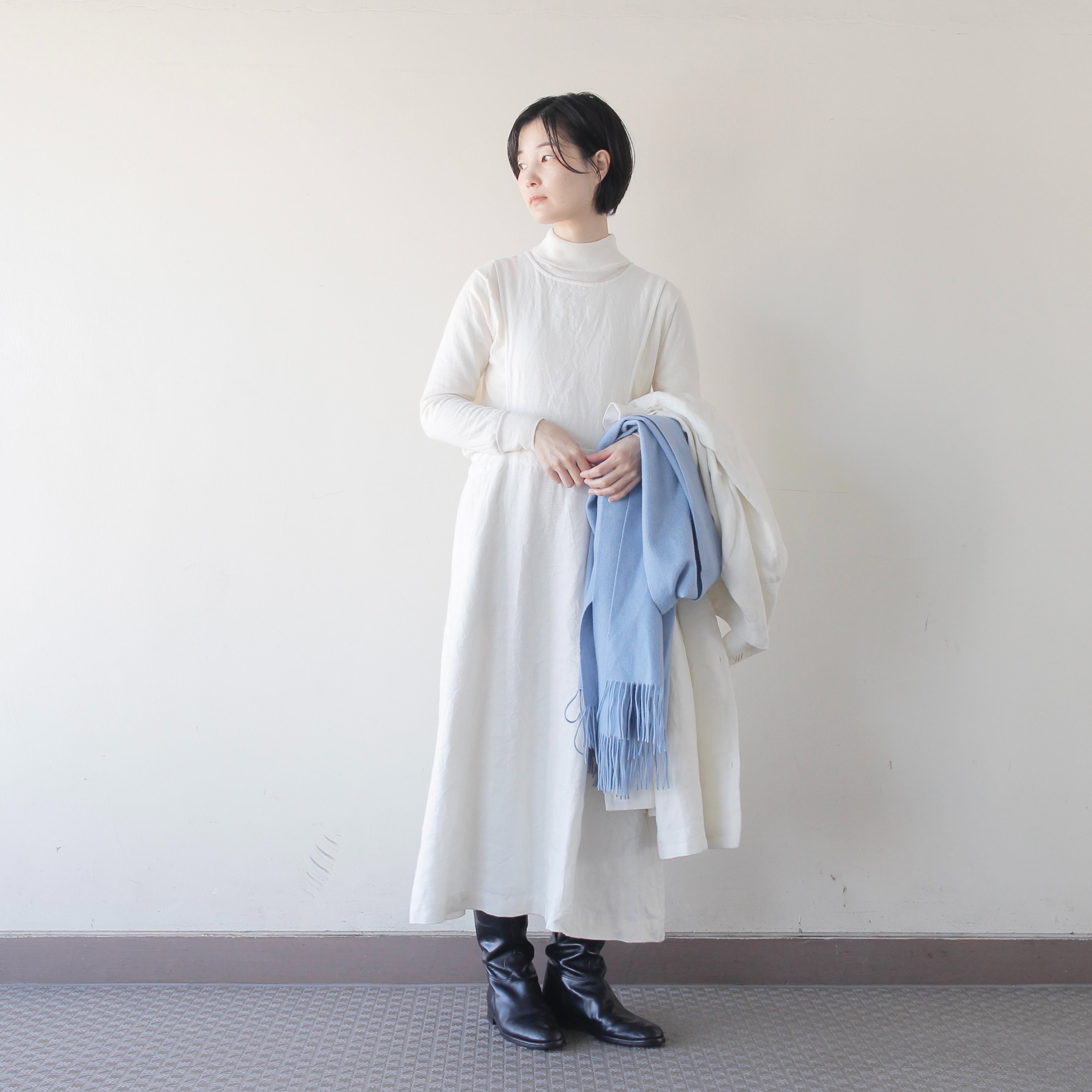 【erikaさんコラボ】リネンデニムジャンパースカート｜再販売