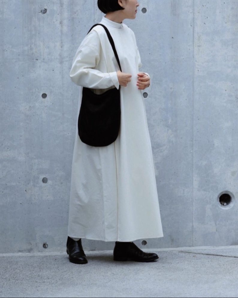 【aiさんmegさんコラボ】コットンセルロースレイヤーデザインワンピース｜再販売