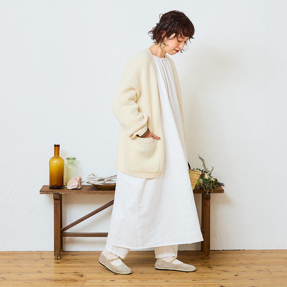 再販売【tomomiさんコラボ】【丈が選べる】コットンリネンブロード2WAY