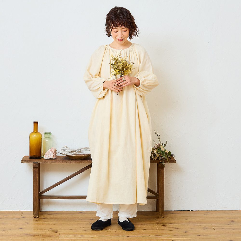 再販売【tomomiさんコラボ】【丈が選べる】コットンリネンブロード2WAY