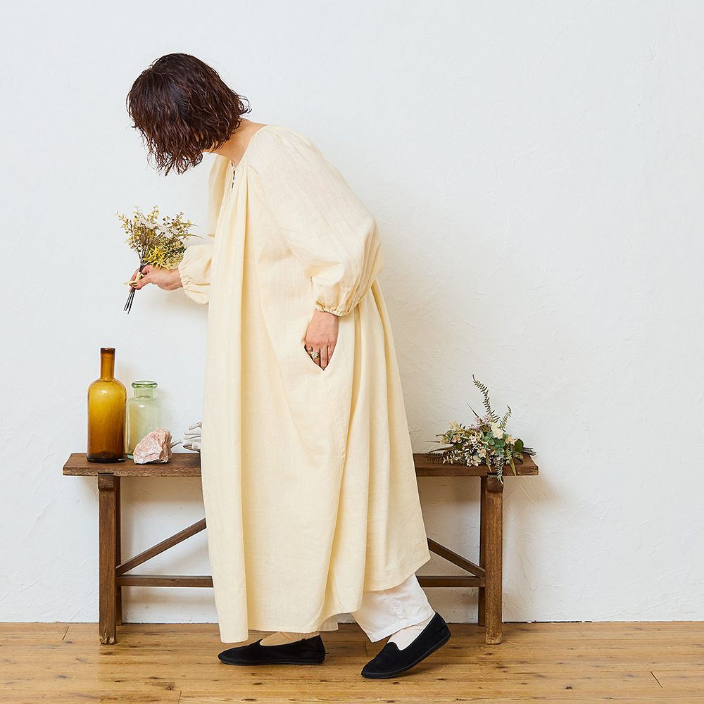 再販売【tomomiさんコラボ】【丈が選べる】コットンリネンブロード2WAY