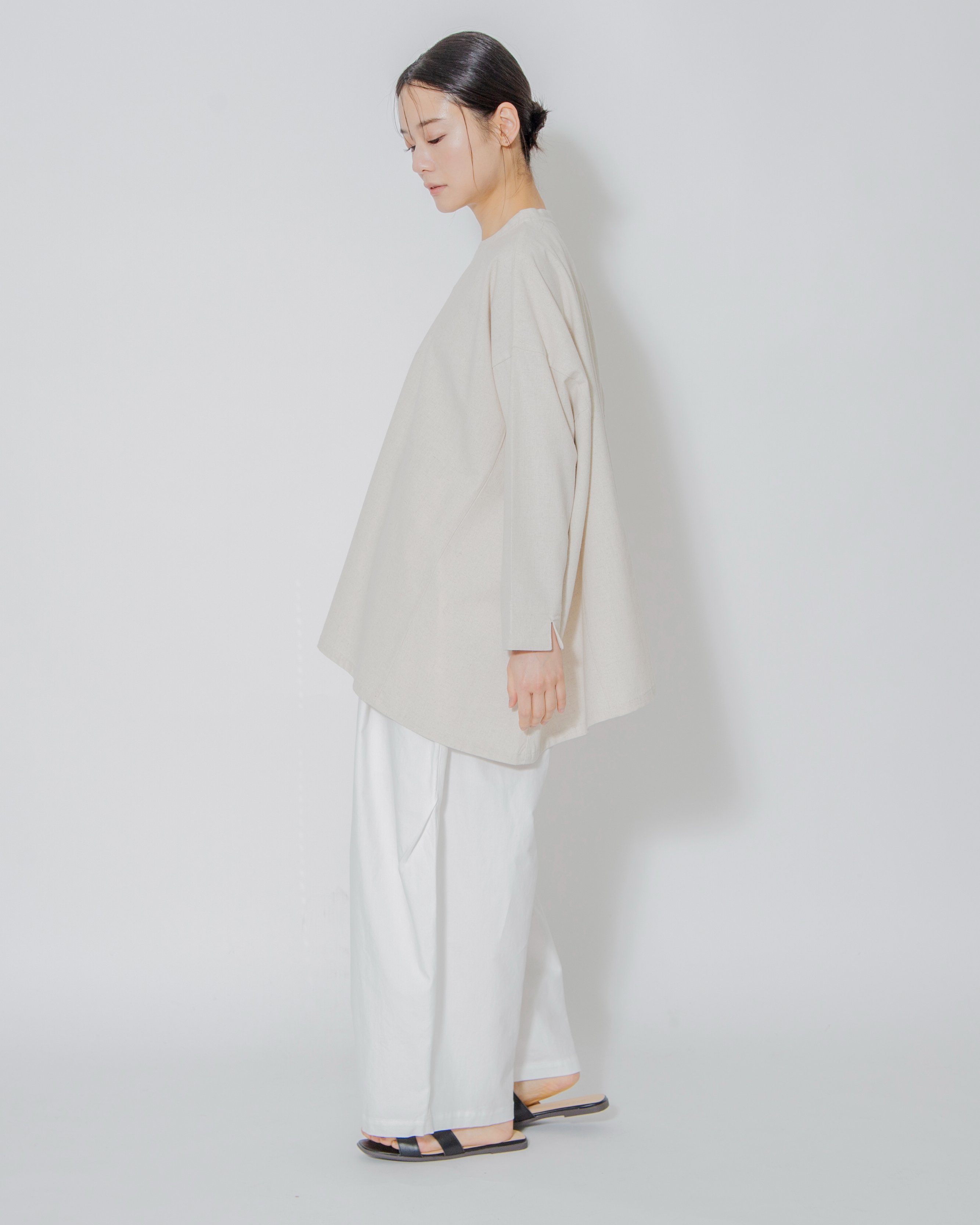 aiさんmegさんコラボ】コットンセルロースオックスニータックパンツ