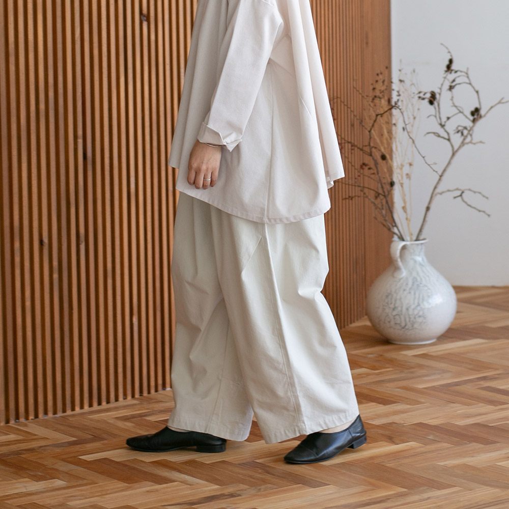 aiさんmegさんコラボ】コットンセルロースオックスニータックパンツ