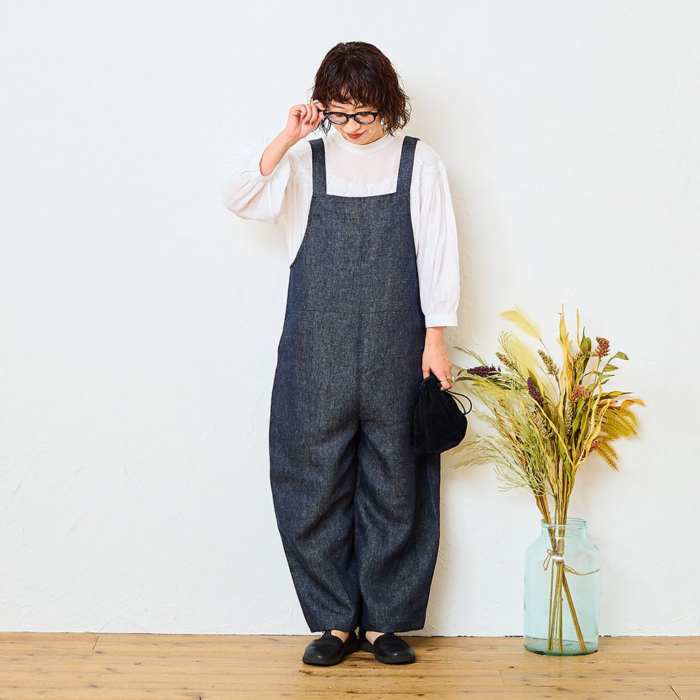 再販売【tomomiさんコラボ】リネンデニムサロペット
