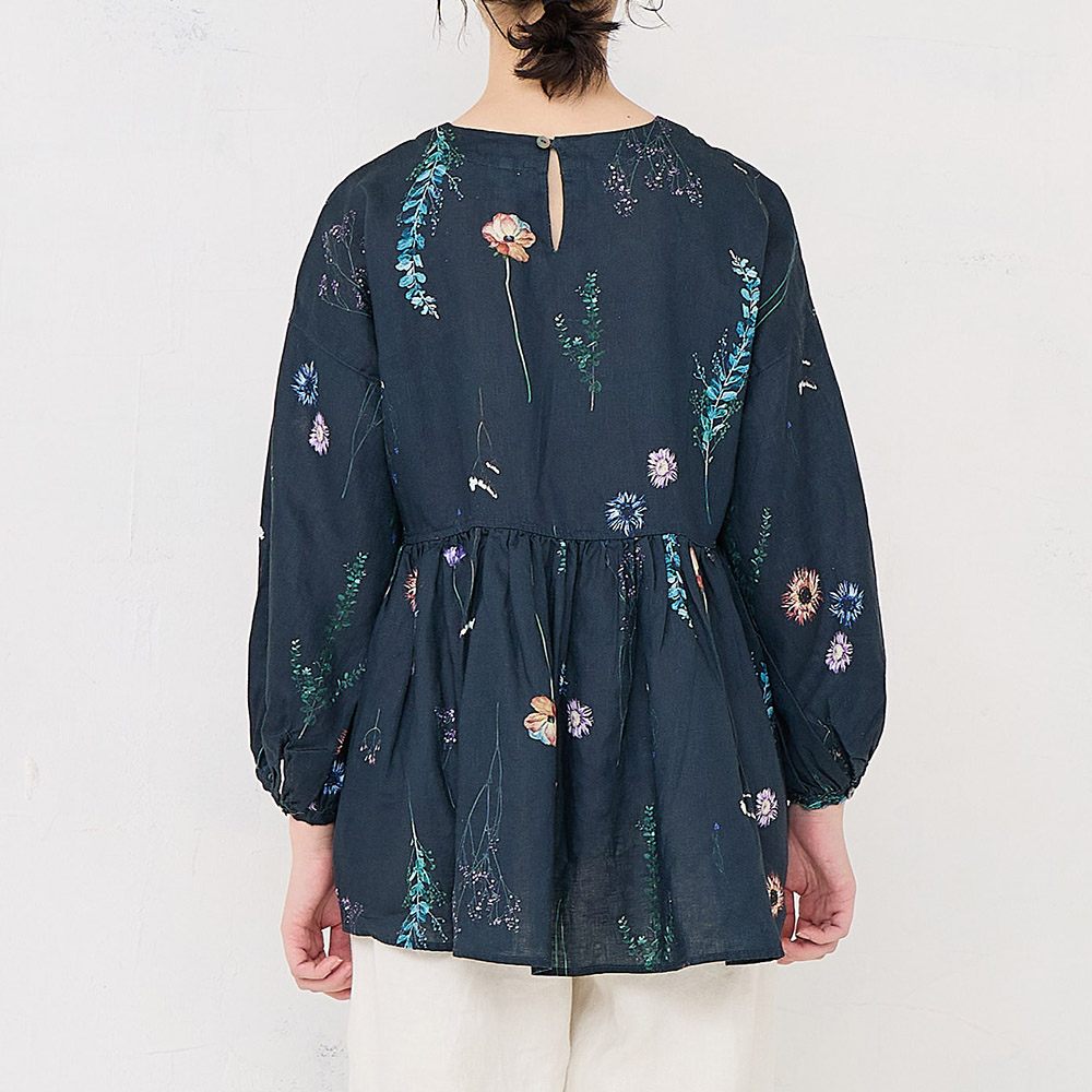 ito fukuoka 作家リネンブラウス ito fukuoka 作家リネンブラウス ito fukuoka shirring tops