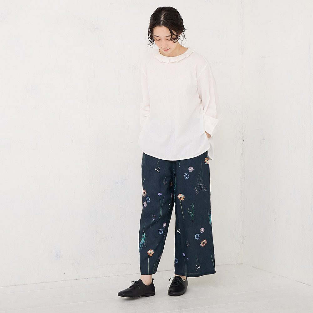 きらり24　mala KALANCHOE コットンリネンプリントパンツ きらり24様専用 mala KALANCHOE コットンリネンプリントパンツ パンツ