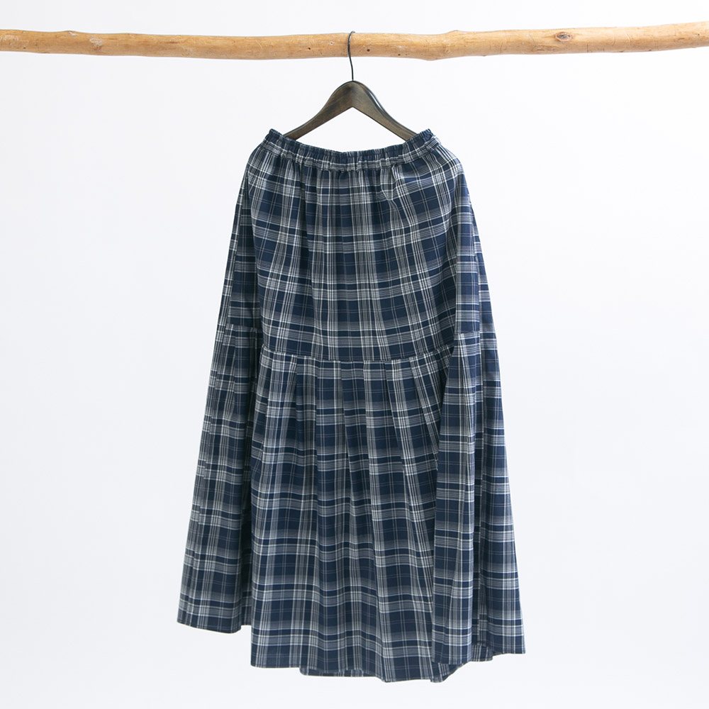 リヨセルコットンチェック2WAYスカート