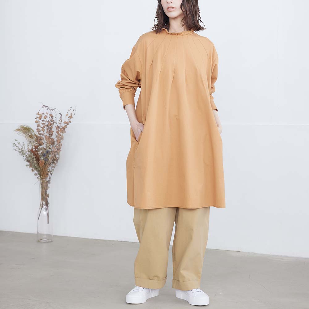 T. コットンツイルタックチュニック