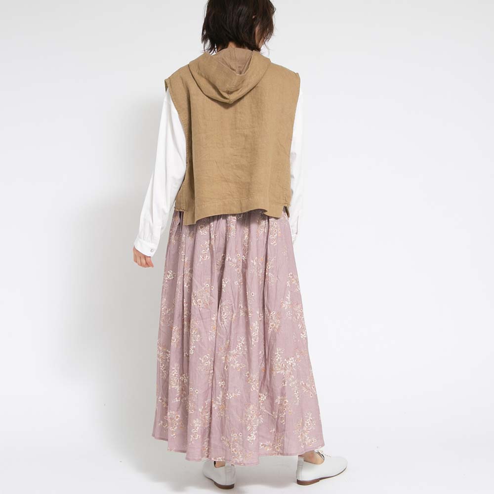 リネン起毛ムジフードベスト